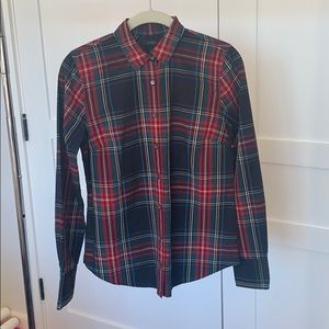 J.Crew Perfect Fit Holiday Plaid Shirt
